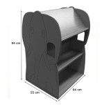 6163-MUEBLE BIBLIOTECA ELEFANTE HAYA MOBEDUC 602114HP18