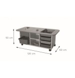 6181-MESA MULTIACTIVIDADES (ALTURA 50 CM) HAYA MOBEDUC 602201HR18