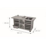 6183-MESA MULTIACTIVIDADES (ALTURA 65 CM) HAYA MOBEDUC 602202HR18