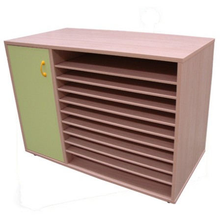 6204-MUEBLE ARMARIO Y CARTULINERO BAJO HAYA MOBEDUC 602214HPS18