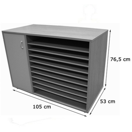 6205-MUEBLE ARMARIO Y CARTULINERO BAJO HAYA MOBEDUC 602214HPS18