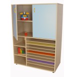 6216-MUEBLE CARTULINERO Y ARMARIO (ANCHO 105 CM) HAYA MOBEDUC 602212HPS18