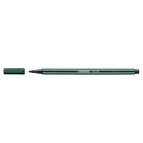 632-ROTULADOR PUNTA FIBRA MEDIA 1MM. PEN 68 VERDE TIERRA STABILO 68/63