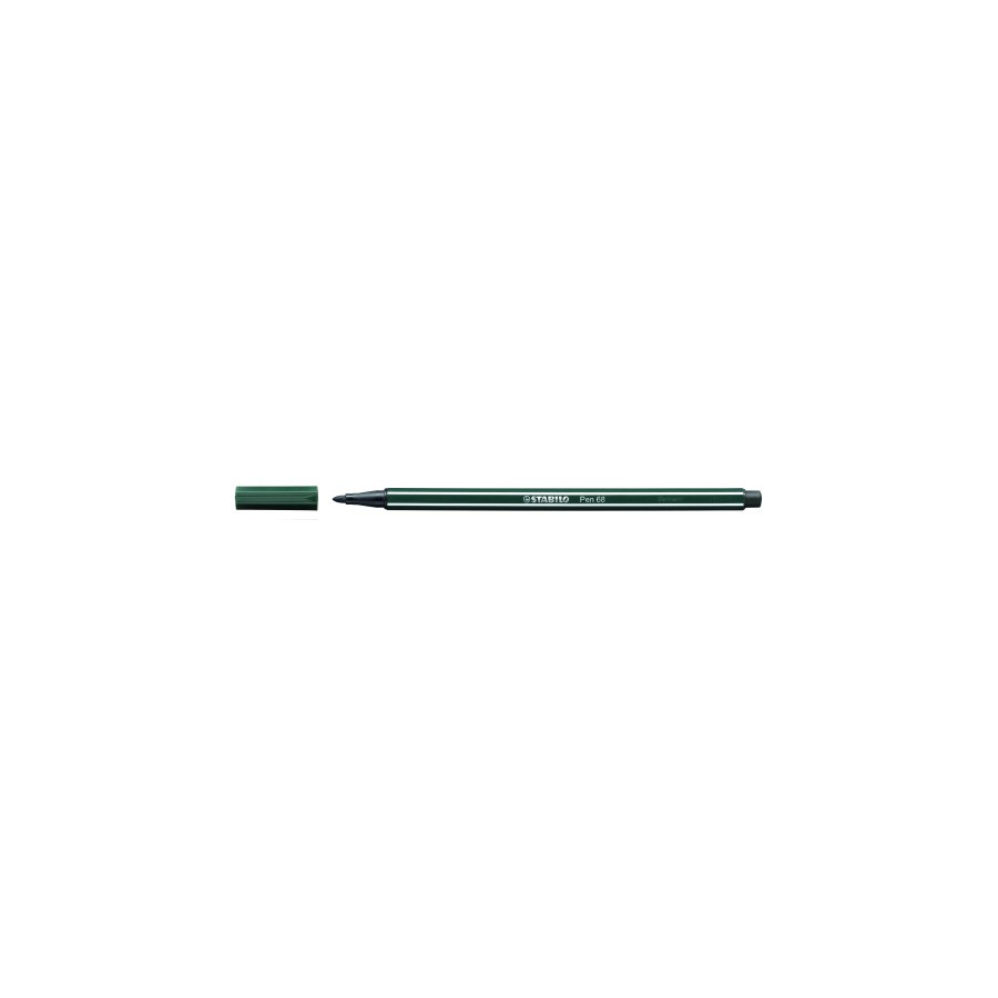 632-ROTULADOR PUNTA FIBRA MEDIA 1MM. PEN 68 VERDE TIERRA STABILO 68/63