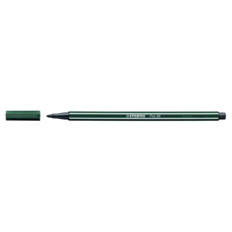 632-ROTULADOR PUNTA FIBRA MEDIA 1MM. PEN 68 VERDE TIERRA STABILO 68/63
