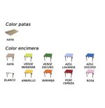 6325-MESA EN "L" 90X90 CM (TALLA 0 - 3) HAYA MOBEDUC 600558H180