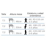 6421-MESA ABATIBLE LATERAL REGULABLE 160X60 CM HAYA MOBEDUC 500102.16B18
