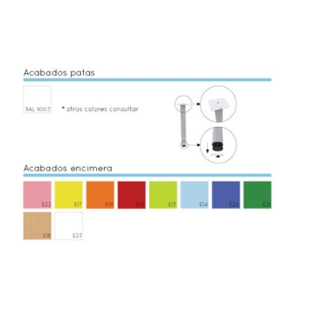 6452-MESA REDONDA DIAM. 100 CM ( (TALLA 4-6) HAYA MOBEDUC 500619.10B174