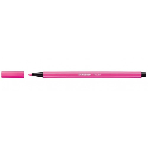 647-ROTULADOR PUNTA FIBRA MEDIA 1MM. PEN 68 ROSA NEON STABILO 68/056