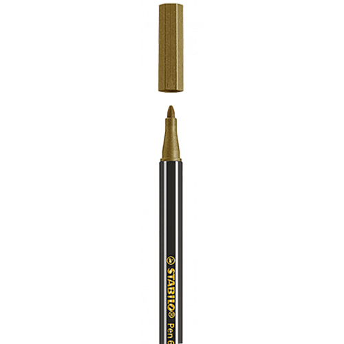657-ROTULADOR ACUARELABLE METAL PUNTA MEDIA 1,4MM. PEN 68 ORO STABILO 68/810