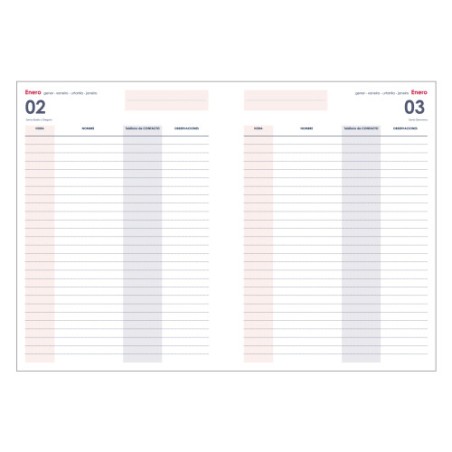 6589-AGENDA PLANNING PERPETUO DIA PAGINA 21 X 29 CM CAMEL DOHE 12133