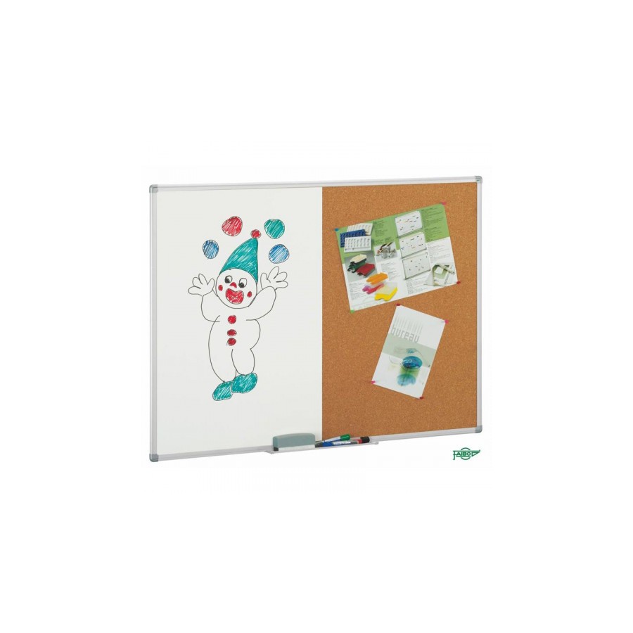 6622-PIZARRA CORCHO / BLANCA DE DOBLE USO 60X90 CM FAIBO 603-2T