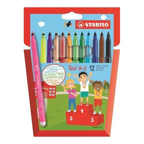 STABILO Trio A-Z rotulador Fino Sepia 12 pieza(s)
