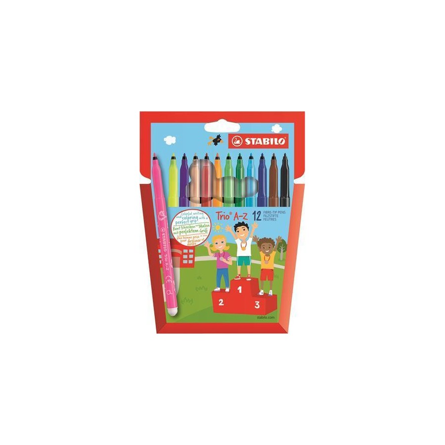 STABILO Trio A-Z rotulador Fino Sepia 12 pieza(s)