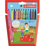STABILO Trio A-Z rotulador Fino Sepia 12 pieza(s)