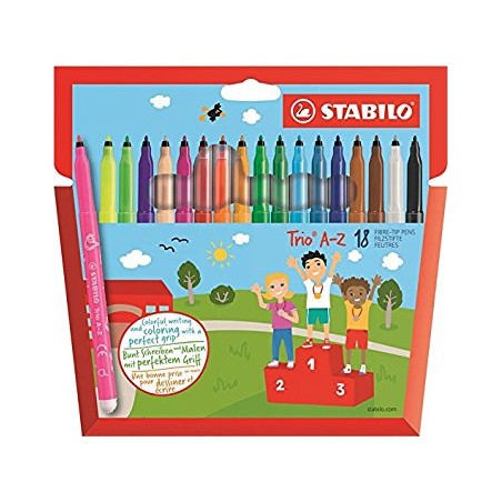 STABILO Trio A-Z rotulador Fino Multicolor 18 pieza(s)
