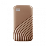 6672-SANDISK MY PASSPORT TM SSD 1TB GOLD, 1050MB/S READ, 1000MB/S WRITE, PC & MAC COMPATIABLE