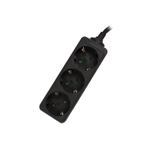 6692-Ewent EW3959 base multiple 1,5 m 3 salidas AC Interior Negro