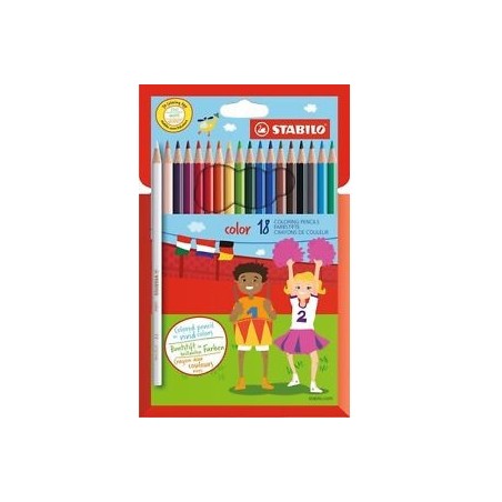 ESTUCHE 18 LAPICES PUNTA 2,5MM. COLOR COLORES SURTIDOS STABILO 1918/77/11