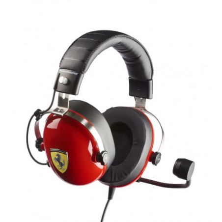 6701-Thrustmaster T.Racing Auriculares Diadema Conector de 3,5 mm Negro, Rojo, Acero inoxidable, Amarillo