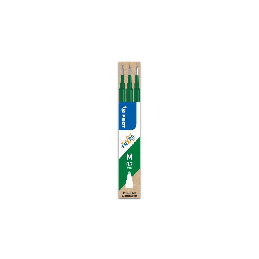 6706-PACK 3 RECAMBIOS FRIXION VERDE PILOT BLS- FR7-V-S3