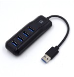 6722-Ewent EW1138 hub de interfaz USB 3.2 Gen 1 (3.1 Gen 1) Type-A 5000 Mbit/s Negro