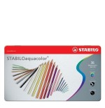 674-ESTUCHE DE METAL 36 LAPICES PUNTA 2,8MM. AQUACOLOR SURTIDOS STABILO 1636-5