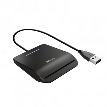 6780-Trust Primo lector de tarjeta inteligente Interior Negro CardBus+USB 2.0