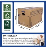 6826-CAJA DE MUDANZA MONTAJE MANUAL M 430X300X250. CARTON SIMPLE BANKERS BOX 6208301