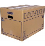 6828-CAJA DE MUDANZA MONTAJE MANUAL L 500X300X300. CARTON DOBLE BANKERS BOX 6208201