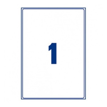 6847-Avery AM001A3 etiqueta autoadhesiva Rectangulo Desmontable Transparente 10 pieza(s)