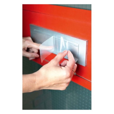 6849-Avery AM001A4 etiqueta autoadhesiva Rectangulo Desmontable Transparente 10 pieza(s)