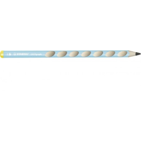 687-LAPIZ ERGONOMICO EASYGRAPH PARA ZURDOS HB 3,15MM. AZUL STABILO 321/02-HB-6