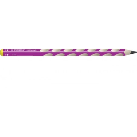 689-LAPIZ ERGONOMICO EASYGRAPH PARA ZURDOS HB 3,15MM. ROSA STABILO 321/01-HB-6