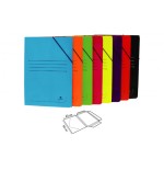 6893-CARPETA CARTON 500 GR. PLASTIFICADO BRILLO FOLIO GOMA SOLAPA NEGRO MARIOLA 1523NE