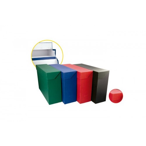 6919-CAJA TRANSFERENCIA FOLIO CARTON FORRADO EN GELTEX (39X25,5 X11 CM) AZUL MARIOLA 1685AZ