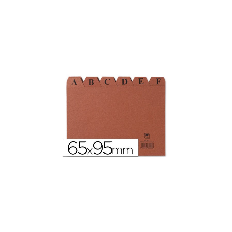 6935-INDICE FICHEROS CARTON CUERO A-Z (95X65 MM) N.o 1 MARIOLA 3101