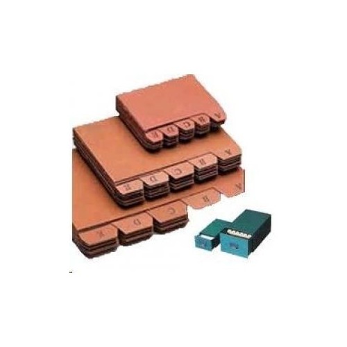 6937-INDICE FICHEROS CARTON CUERO A-Z (215X160 MM) No. 5 MARIOLA 3105