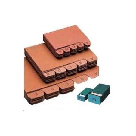 6937-INDICE FICHEROS CARTON CUERO A-Z (215X160 MM) No. 5 MARIOLA 3105