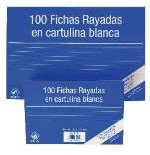 6939-100 FICHAS DE CARTULINA RAYADA (125X75 MM) No 2 MARIOLA 3112R