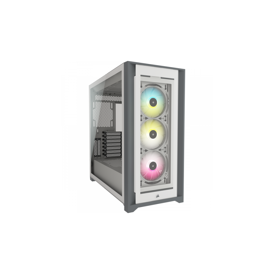 6961-Corsair iCUE 5000X RGB Midi Tower Blanco