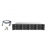 6963-QNAP TL-R1220Sep-RP 2.5/3.5" Carcasa de disco duro/SSD Negro, Gris