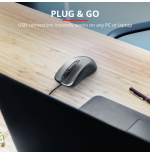 6971-Trust Carve raton USB tipo A Optico 1200 DPI Ambidextro