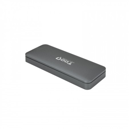 6975-TooQ TQE-2281G caja para disco duro externo M.2 Caja externa para unidad de estado solido (SSD) Gris