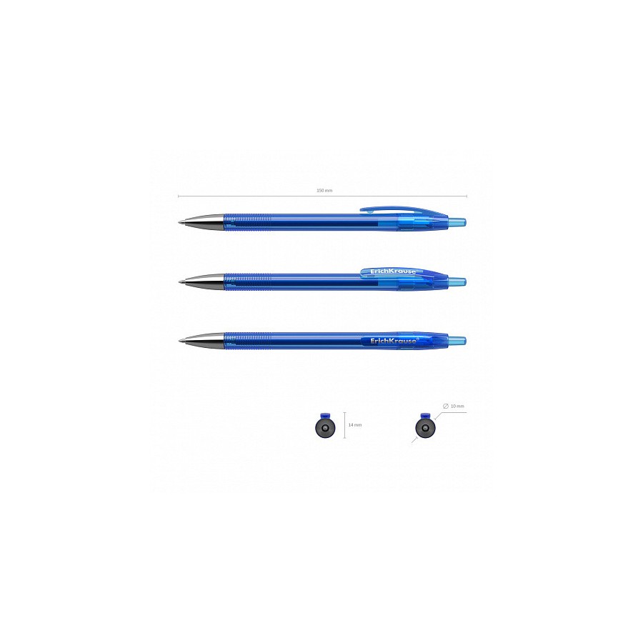 6988-BOLIGRAFO DE GEL AUTOMATICO R-301 ORIGINAL GEL MATIC, TINTA COLOR: AZUL ERICH KRAUSE 46460