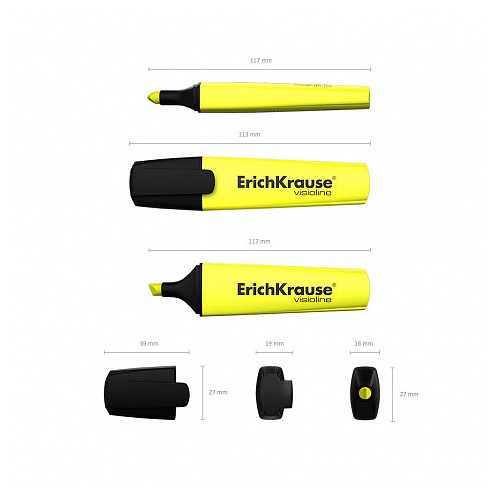 7003-FLUORESCENTE VISIOLINE V-12, COLOR: AMARILLO ERICH KRAUSE 32496