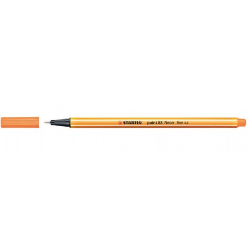 702-ROTULADOR PUNTA FINA POINT 88 0.4MM NARANJA NEON STABILO 88/054
