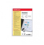 7034-SET DE 100 FUNDAS MULTITALADRAS FIZZY CLEAR, 30 MCM, A4, TRANSPARENTE ERICH KRAUSE 67330