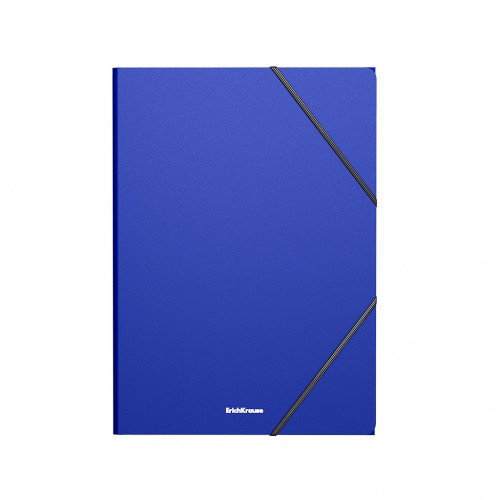 CARPETA CON GOMAS ELASTICAS MATT CLASSIC, A4, AZUL ERICH KRAUSE 53322
