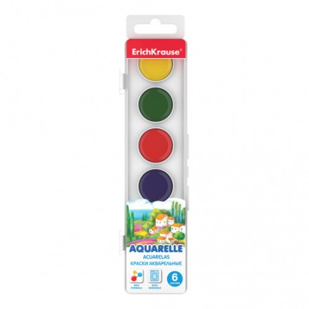 7079-CAJA DE ACUARELAS 6 COLORES ERICH KRAUSE 50580